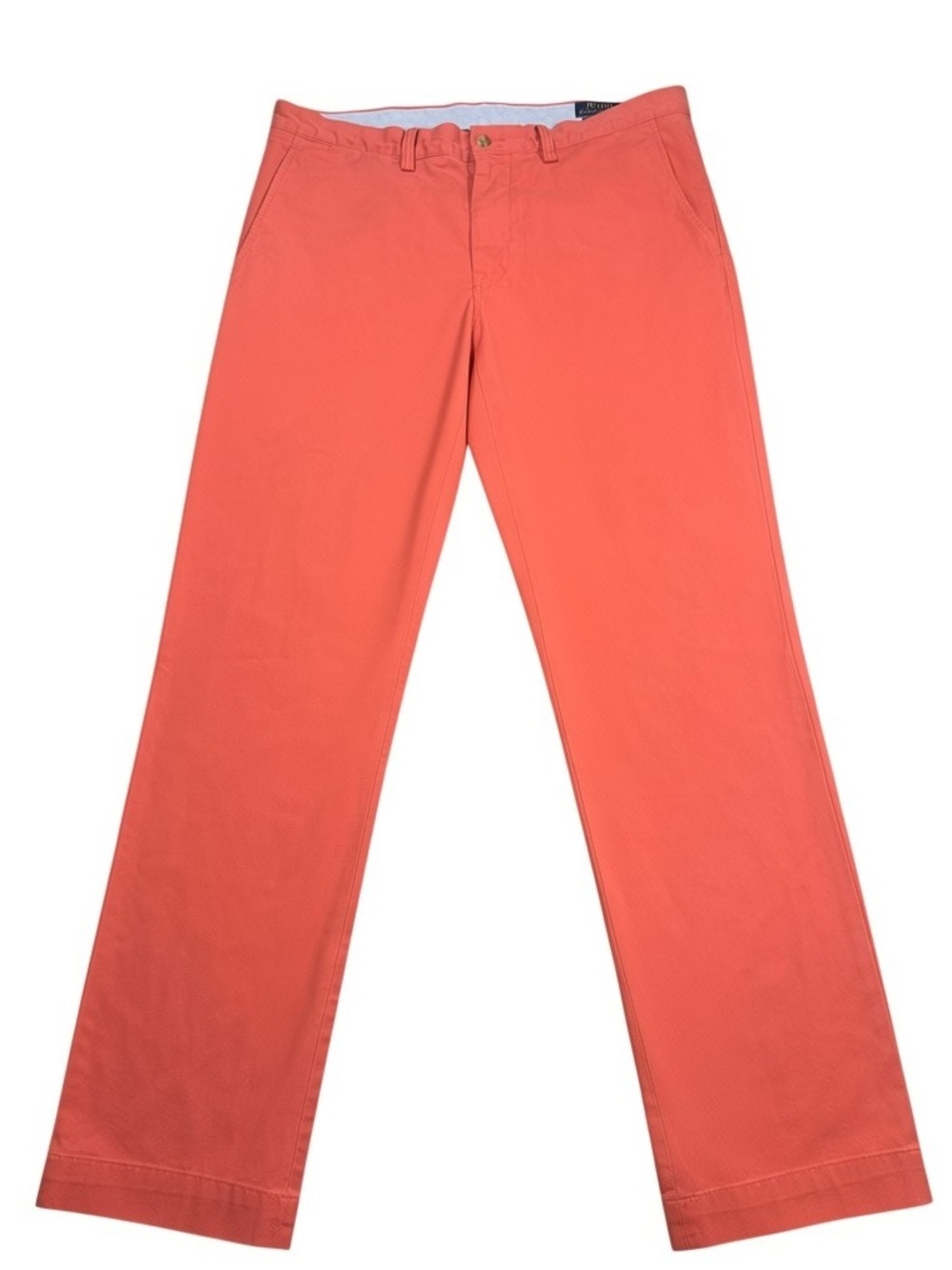 Ralph Lauren 34/32 Men's Straight-Fit Washed Stretch Chino Pants Nantucket Red